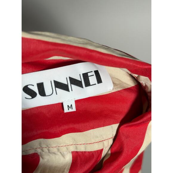 Sunnei Red Striped Button Up - Picture 5 of 6